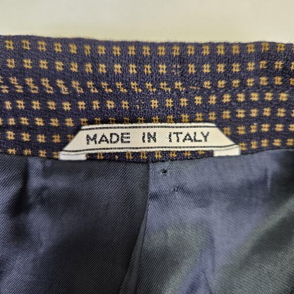 VTG Zanieri Lanificio Cessilstrona Wool Sport Coat Mens 38L Houndstooth Blazer - Picture 13 of 16